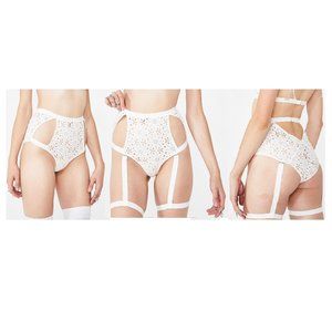 NWT FOR LOVE & LEMONS SALTON EYELET HI-WAIST PANTY